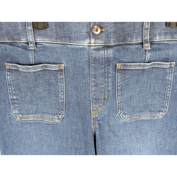 SPANX Flared Patch Pocket Pull On Jeans Women's Size 1X/XL - Picture 5 of 13